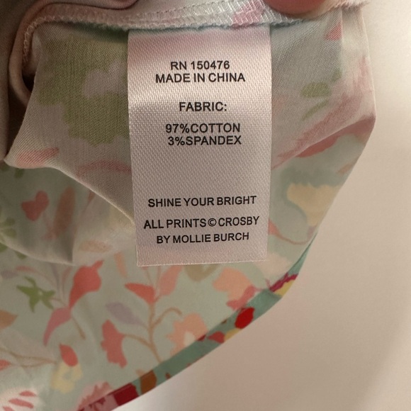CROSBY by Mollie Burch Ella Top – Island Floral – Size Small – NWOT - Picture 5 of 11
